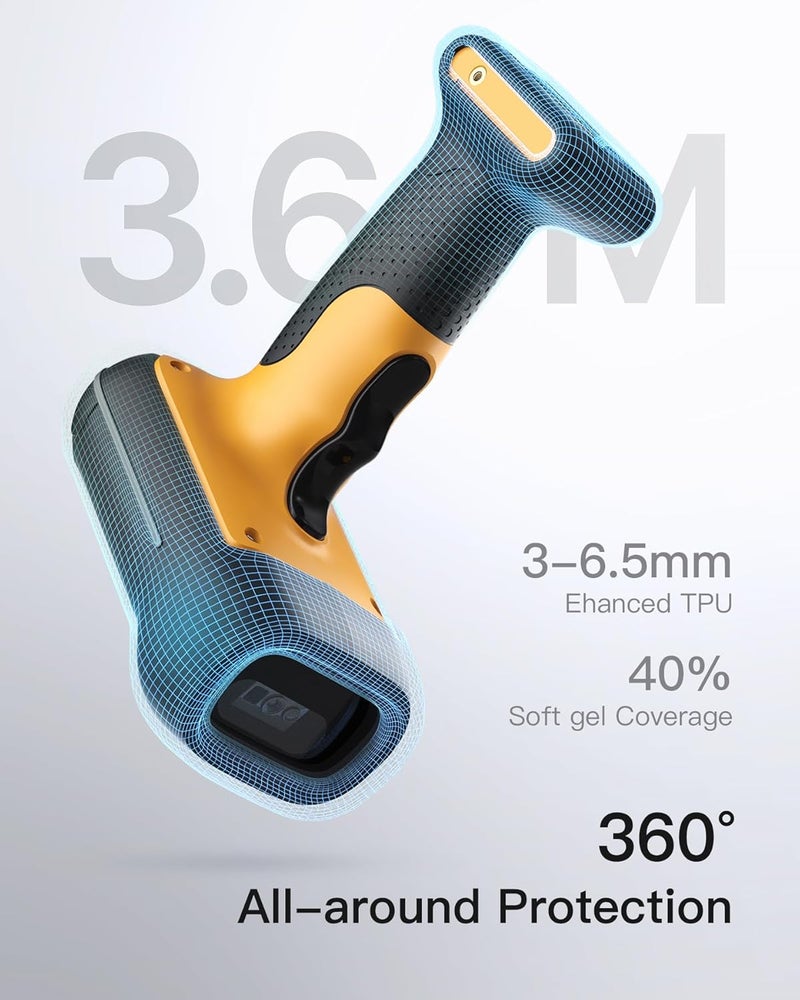 Inateck Industrial Barcode Scanner Bluetooth, 1D 2D QR Code Scanner Wireless with IP67 Waterproof and Dustproof, Handscanner with App & SDK, BCST-75 - Image 3